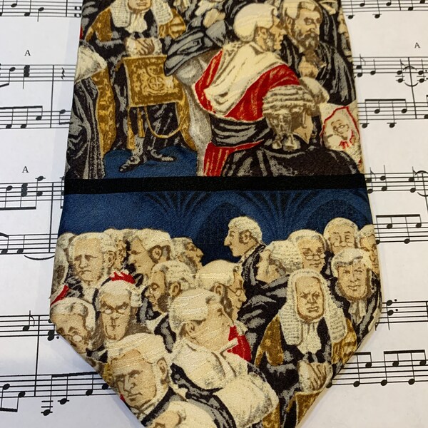 Vintage Museum Artifacts Necktie entitled “The Barrister’s”, Lawyer Tie