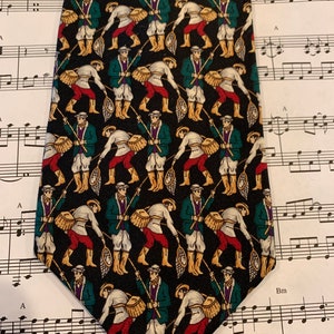 Vintage Fishing Theme Necktie from Van Heusen