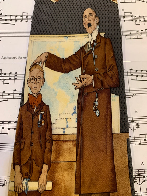 Vintage Norman Rockwell painting Necktie