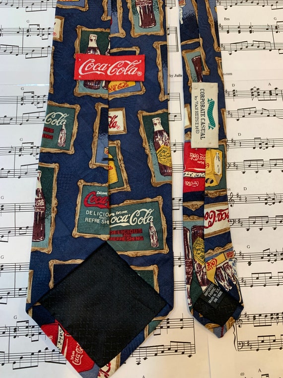 Vintage Coca Cola themed Necktie - image 4