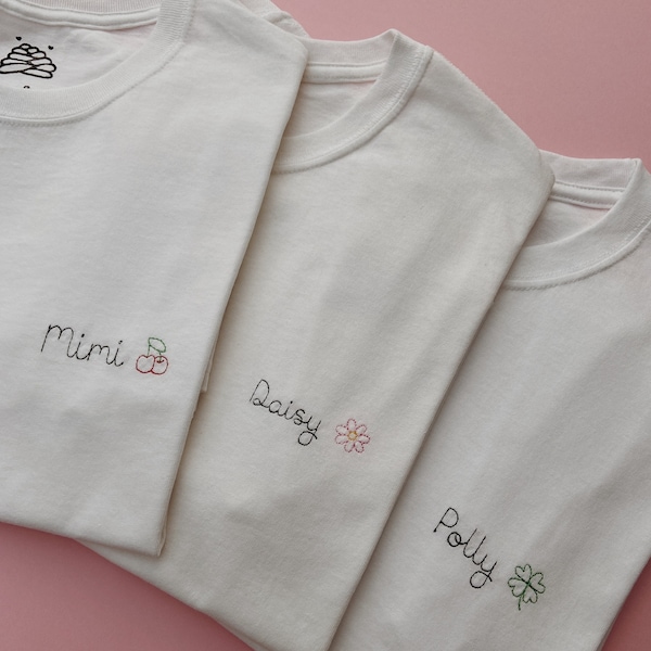 Personalised Name And Symbol Embroidered T-Shirt