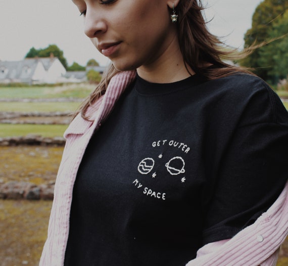 Hand Embroidered Black get Outer My 