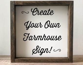 make your own sign etsy