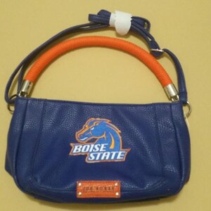 Clear Purse with Patterned Straps - Boise State