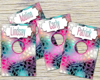 Clothing Rack Price Hanging Dividers, Clothing Name Style Divider for Clothes Racks, Hanger Tags , White Flowers