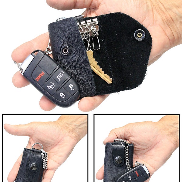 Leather Key Fob Snap Key Case #AC22051DK