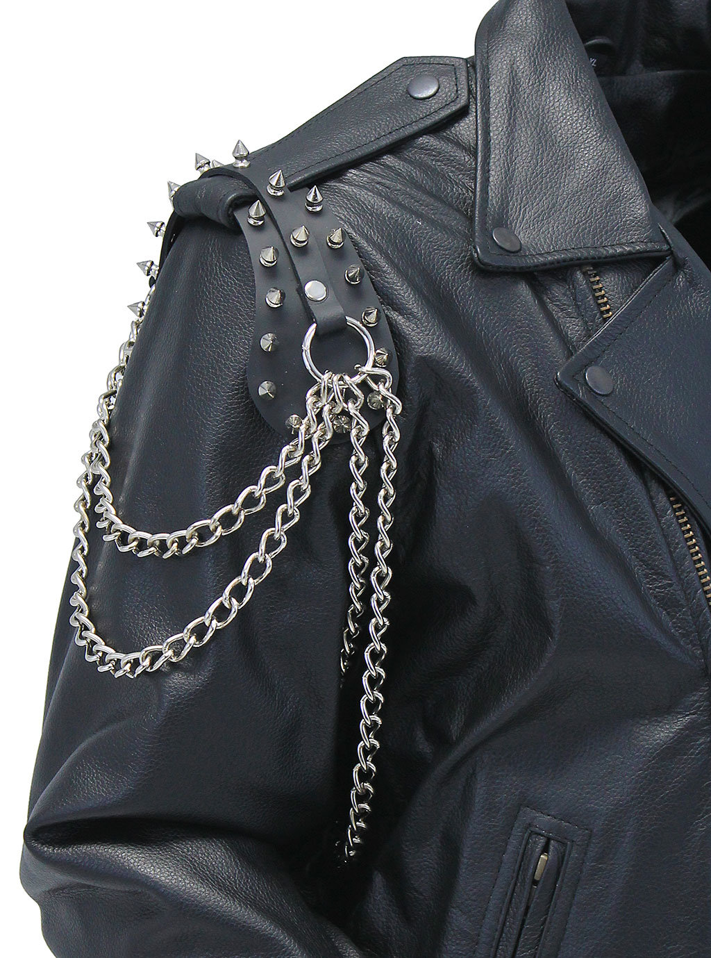 Updated Spiked Leather Epaulet Chains AE2011CSP Etsy