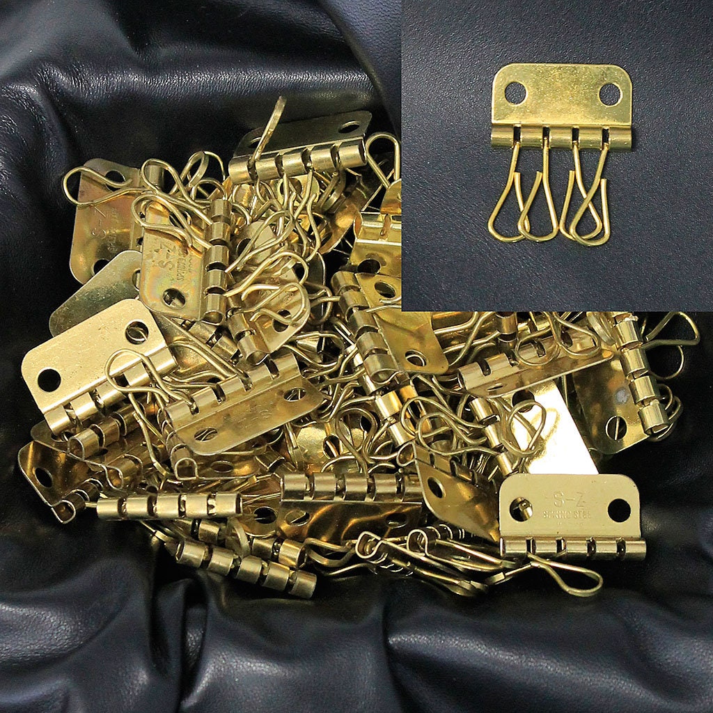 20 Pcs Solid Brass Key Case 4 Hook Plates -  UK