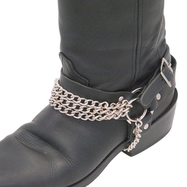 Triple Chain Boot Straps #BS31