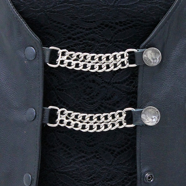 Genuine Leather Vest Etsy