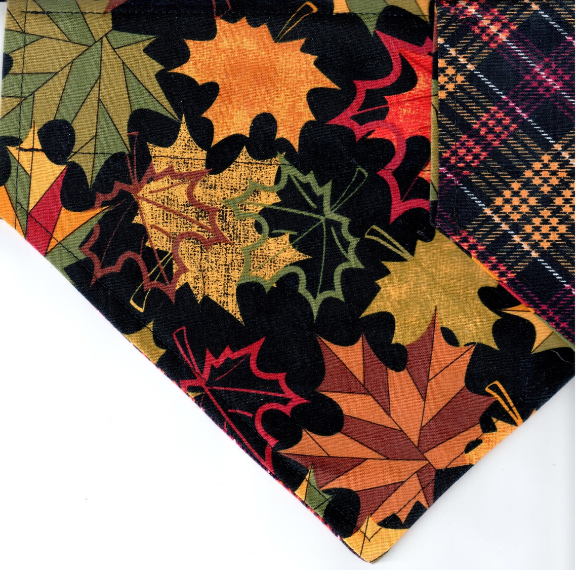 Herbst Blätter schwarz Bandana Hund Bandana Welpen Etsy