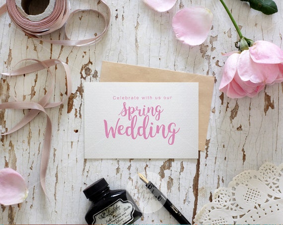 Romantic Card Mockup Wedding Card Mockup Save