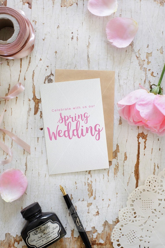 Wedding Card Mockup Shabby Chic Save The