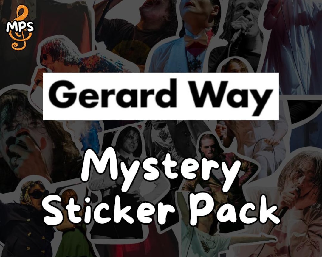 Handmade Mystery Sticker Pack: Gerard Way, My Chemical Romance Stickers ...