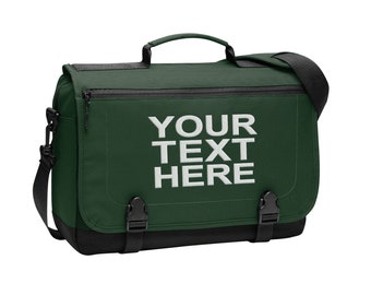 Personalized Customized Messenger Laptop Briefcase for Men /& Women Add Your Embroidered Logo
