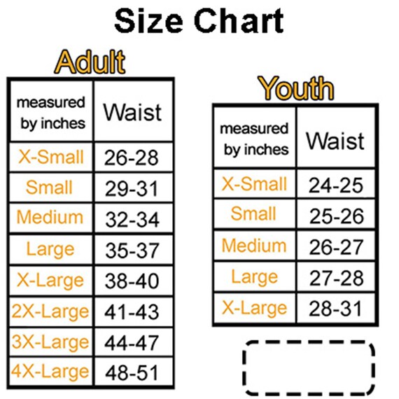 Youth Basketball Shorts Size Chart
