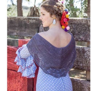 Flamenco Inspired Shawl Shawlette Collection Knitting Pattern