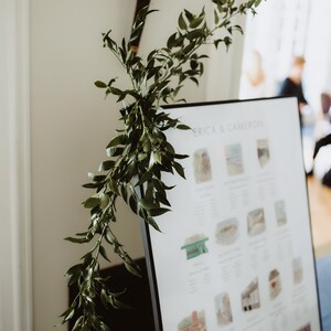 Bespoke Illustrated Table Plan Hand Painted for Weddings and Events ...