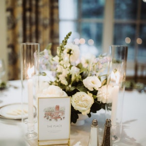 Bespoke Illustrated Table Plan Hand Painted for Weddings and Events ...