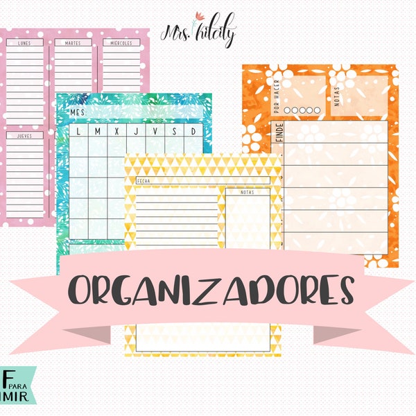 Printable Organizer Kit Build your agenda