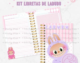 Kit de Libretas Imprimibles de Labubu