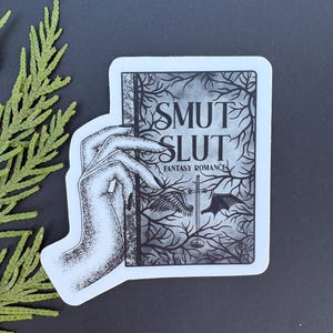 Fantasy Romance Book Sticker - Fantasy Smut - Weather Resistant - Dishwasher Safe - Water Bottle Sticker - Laptop Sticker