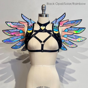 Holographic Electra Bra white Rave Outfit Festival Bra Cyberpunk Costume  Tron Burning Man Drag Queen Costume 