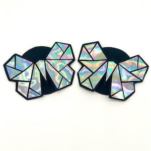 Holographic Butterfly Logo Pasties | Nipple Pasties | Nipple Covers | Rave | Burlesque | Iridescent | Burning Man | Carnival | Pride