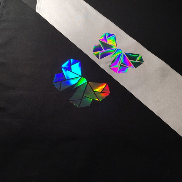 Holographic Butterfly Bandana | Rave Bandana | Face Mask | Dust Mask | EDC | Burning Man | Hologram | Gifts Under 20