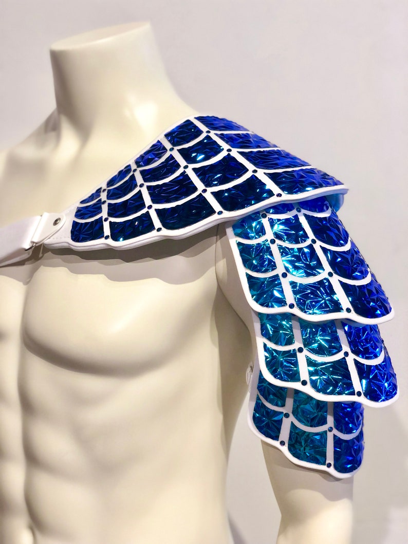 Holographic Shell Armor Poseidon Armor Mermaid Cosplay - Etsy