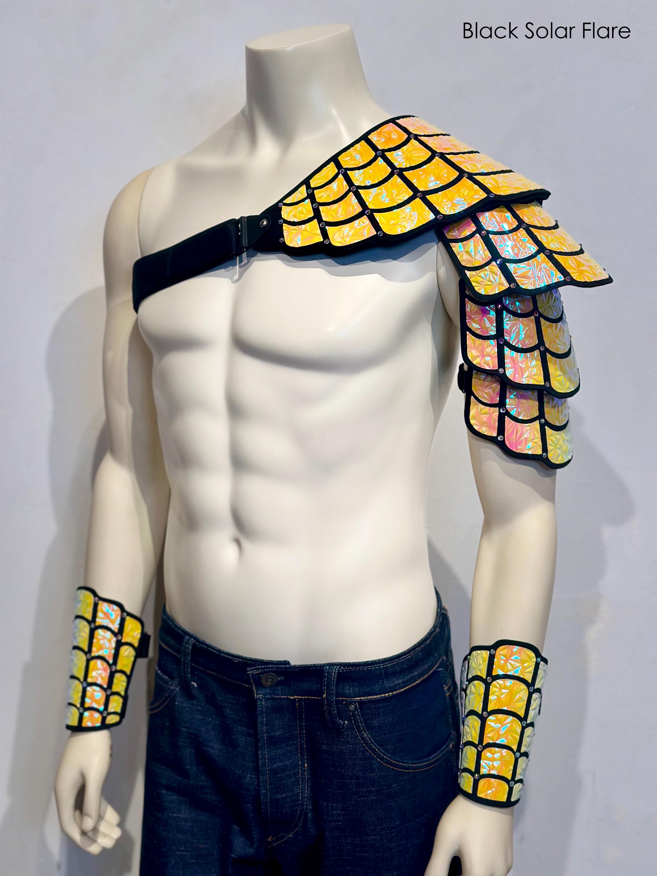 Holographic Shell Armor | Poseidon Armor | Mermaid Cosplay | Pauldron ...