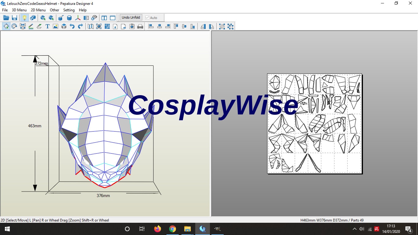Code Geass Lelouch Zero Helmet Etsy Code Geass Lelouch Zero Helmet Etsy