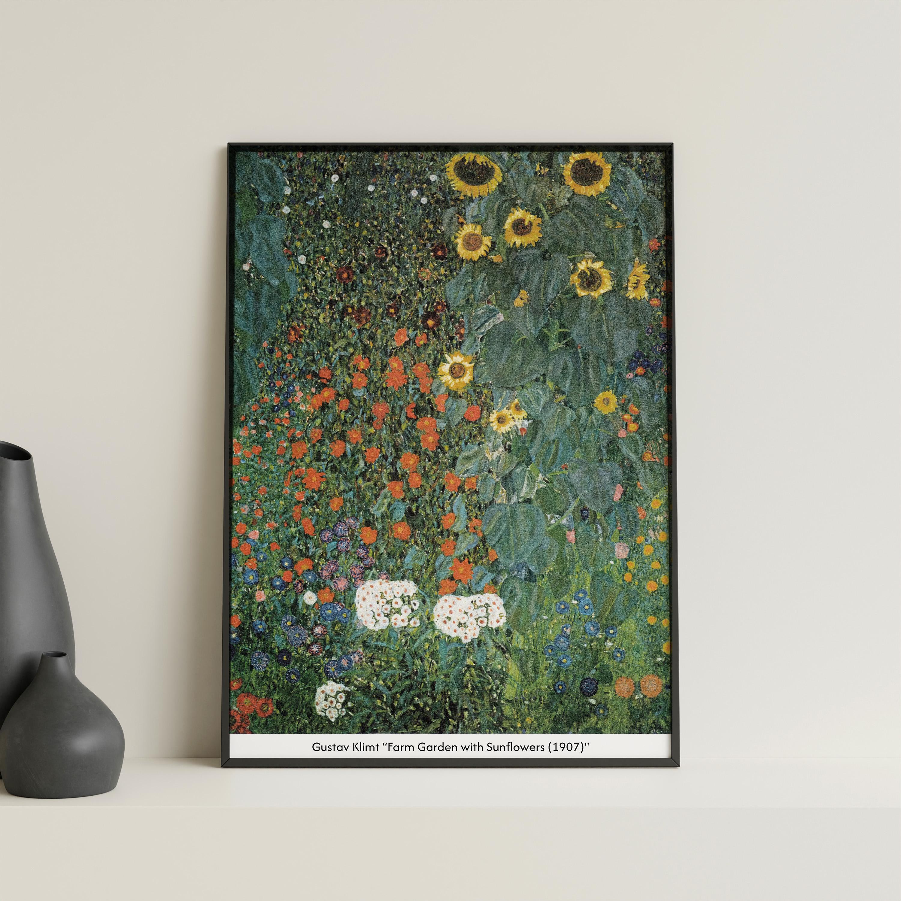 Gustav Klimt Wall Art Set of 3 | Botanical Garden Poster Set | Farm ...