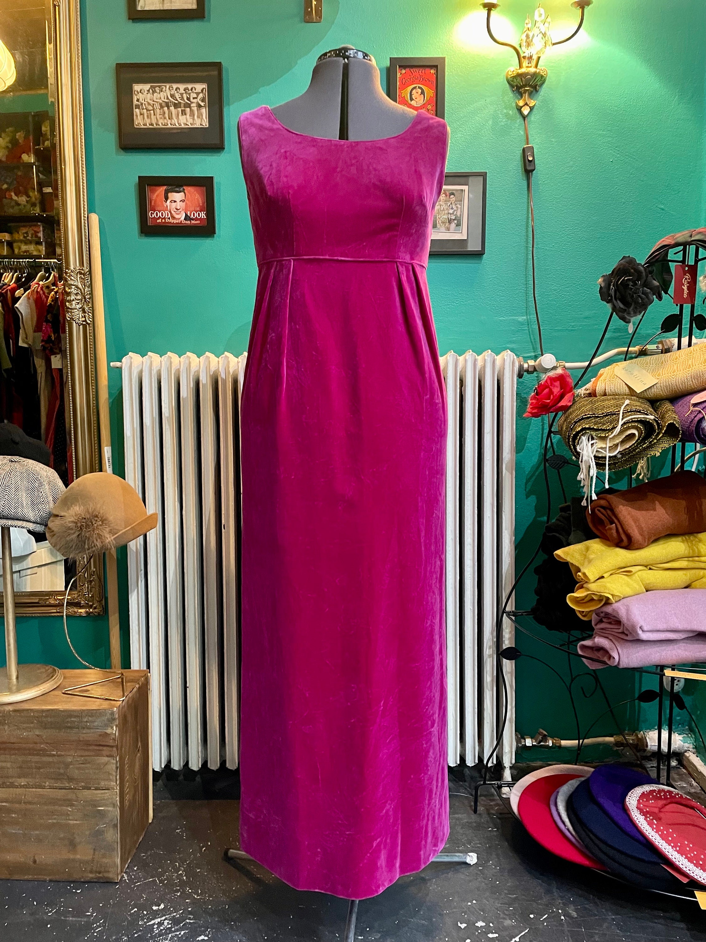 60s Fuchsia Dress UK