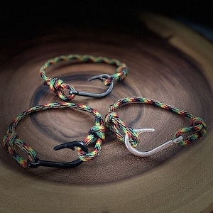 Peacock Bass Fish Hook Bracelet
