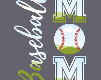 Baseball Mom Leinwandrahmen | Sport Mom Sublimation PNG | Bearbeitbare digitale Vorlage