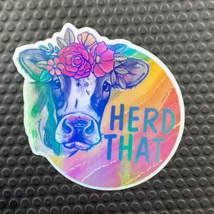 Cow Decals for phone, computer, laptop, funny cow sticker