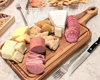 Hosting Decor Gifts: Two Sided Charcuterie Board - One Side Dimpled for Deviled Eggs; Other Side is for Serving or Butterboard, Butter Board