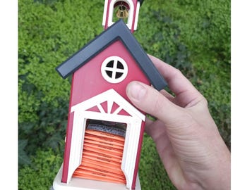 Tea Bags Organizer, Cute Little Tea Bag House Box Dispenser for Tea Bags Storage and Kitchen Decor - Great Gift for Coworkers and Teachers!