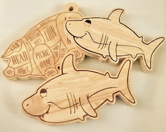 Shark Coochie Board | Shark Cuterie | Shark Cooter | Coochie | HEAVY Charcuterie Board makes the best housewarming or Host Gift!