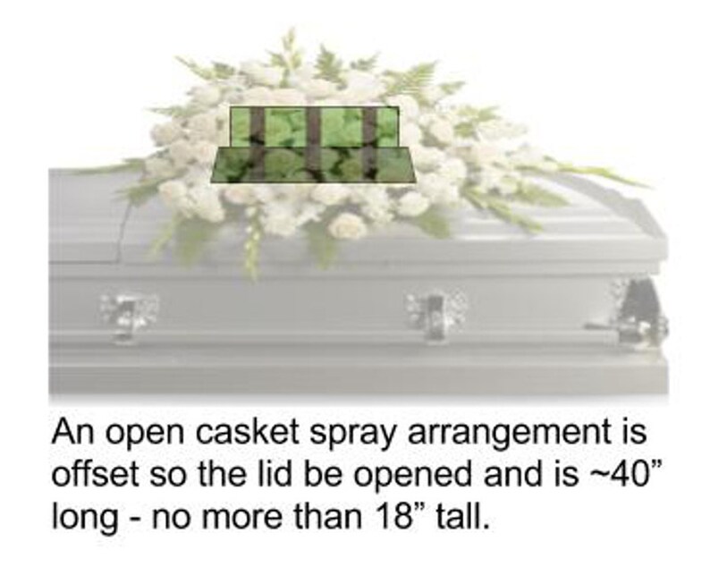 DIY Funeral Flowers Arrangement Kit DIY Casket Saddle Floral image 3