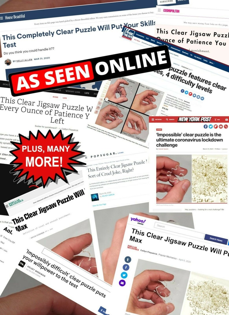 Puzzle Impossible: extreme difficult CLEAR jigsaw puzzle for image 2