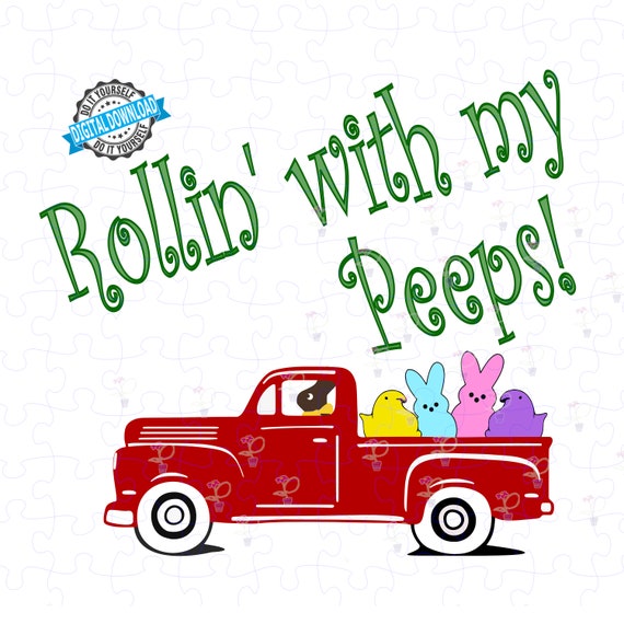 Download Happy Easter Svg Cut File Easter Vintage Truck Svg Easter Etsy