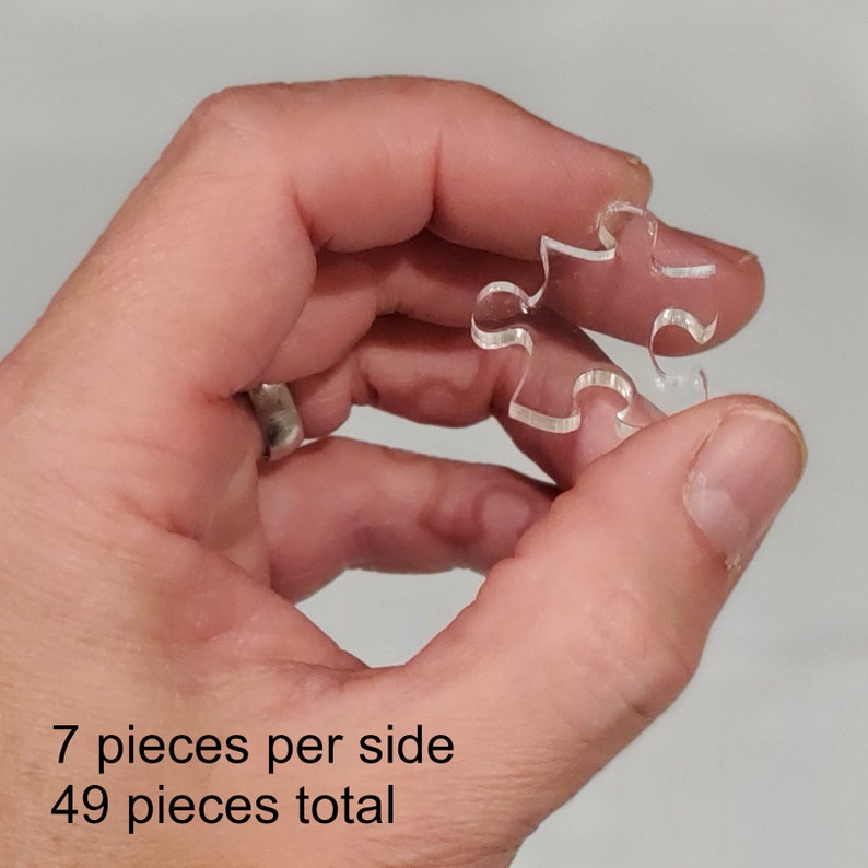 Puzzle Impossible: extreme difficult CLEAR jigsaw puzzle for Hard (7x7: 49-piece)