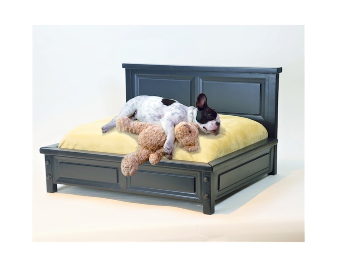 Featured listing image: Luxury Pet Bed: Lookalike HUMAN beds for small dogs or cats. Paw-terry Barn Beds Made for Your Fur Baby. Luxury Beds for Fur Baby Pets!