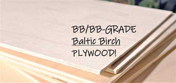 Baltic Birch Contrachapado Blanks 1/8 y 1/4 11.75 x23.5 l/w, 3mm y 6mm  Baltic Birch, Glowforge Wood, Best Possible Grade BB/BB, Rotary Cut -   México