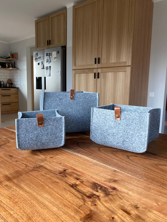 Felt Storage Basket storage Bin storage home Storage Bins toy