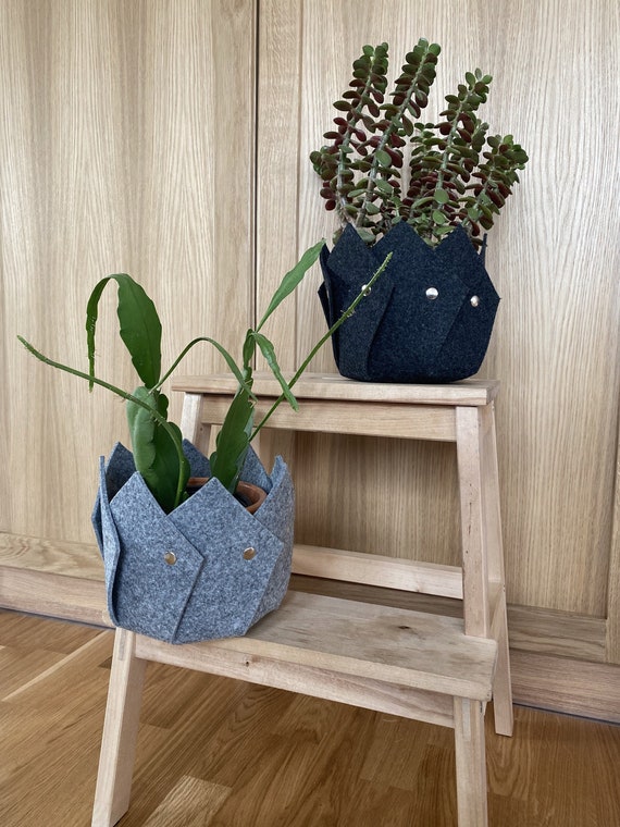 Felt Plant Pot Cover: Modern Decorative Planter - Etsy