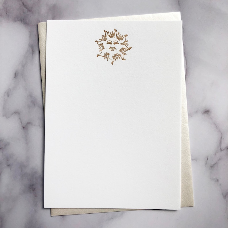 Sun Note Cards