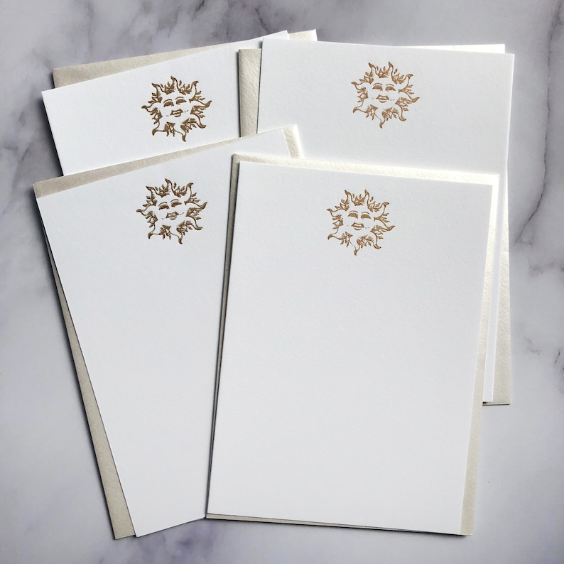 Sun Note Cards